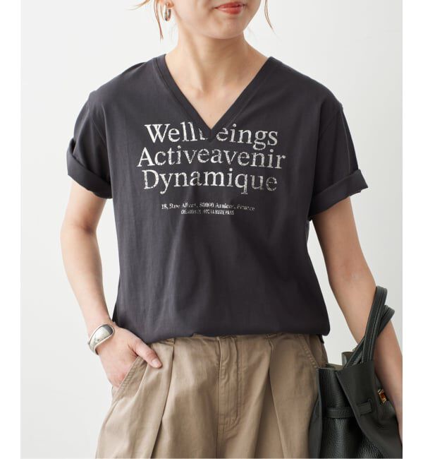 Spick and Span「《別注》La Hutte / ラ ユット V neck Tee*」|Tシャツ・カットソー|