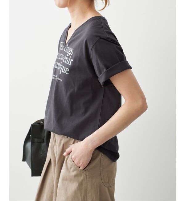 Spick and Span「《別注》La Hutte / ラ ユット V neck Tee*」|Tシャツ・カットソー|