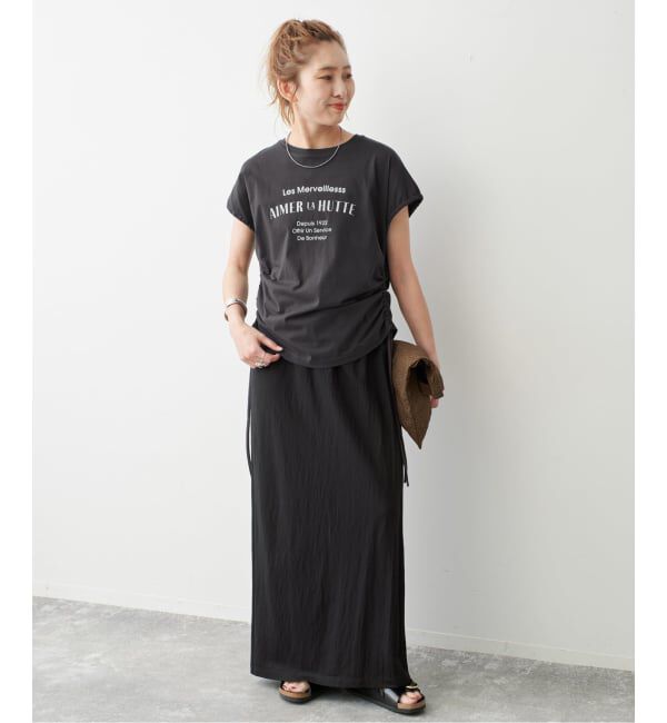 Spick and Span「《別注》La Hutte / ラ ユット ギャザーTOP*2WAY」|Tシャツ・カットソー|