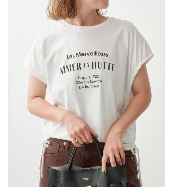 Spick and Span「《別注》La Hutte / ラ ユット ギャザーTOP*2WAY」|Tシャツ・カットソー|