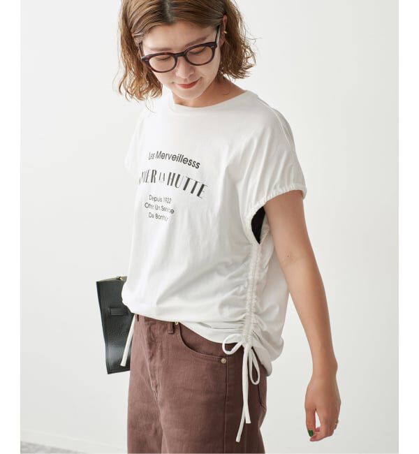 Spick and Span「《別注》La Hutte / ラ ユット ギャザーTOP*2WAY」|Tシャツ・カットソー|