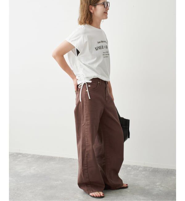 Spick and Span「《別注》La Hutte / ラ ユット ギャザーTOP*2WAY」|Tシャツ・カットソー|