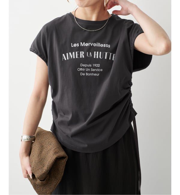 Spick and Span「《別注》La Hutte / ラ ユット ギャザーTOP*2WAY」|Tシャツ・カットソー|