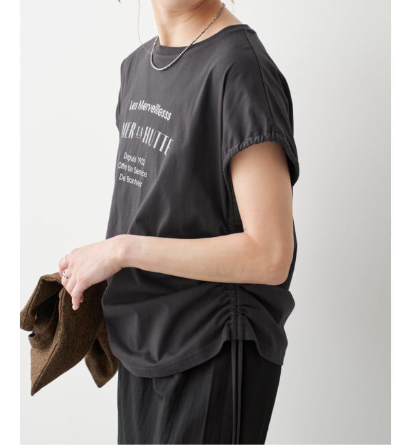 Spick and Span「《別注》La Hutte / ラ ユット ギャザーTOP*2WAY」|Tシャツ・カットソー|