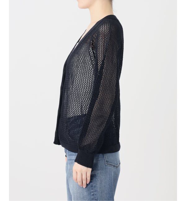Spick and Span「メッシュVネックカーディガン」|ニット・セーター|