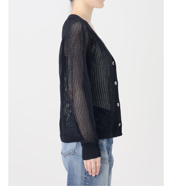 Spick and Span「メッシュVネックカーディガン」|ニット・セーター|