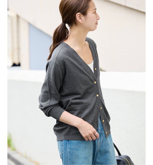 FRAMeWORK「≪予約≫イタリアヤーン basic Vネックカーディガン」|カーディガン|