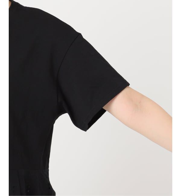 Spick and Span「《WEB限定 / 追加予約》カットワークレースペプラムTシャツ」|Tシャツ・カットソー|
