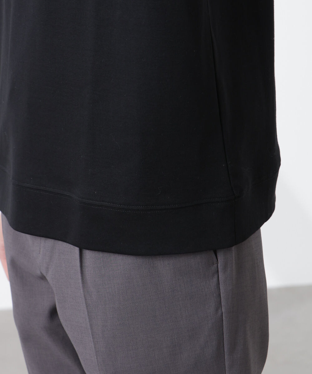 NANO universe「[FORMAL JERSEY]モックネックカットソー半袖」|Tシャツ・カットソー|