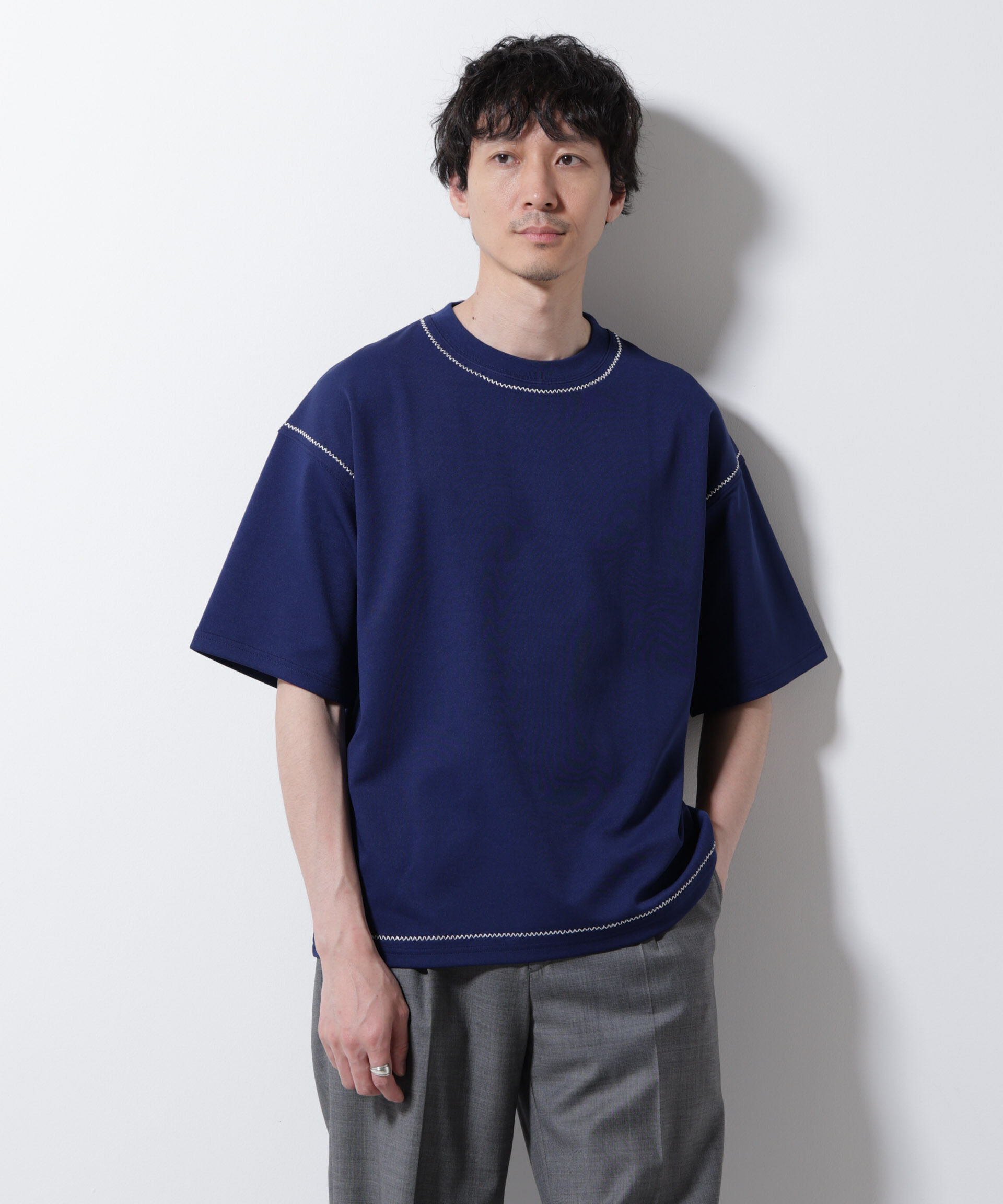 nano･universe「テクニックステッチTシャツ 半袖」|Tシャツ・カットソー|