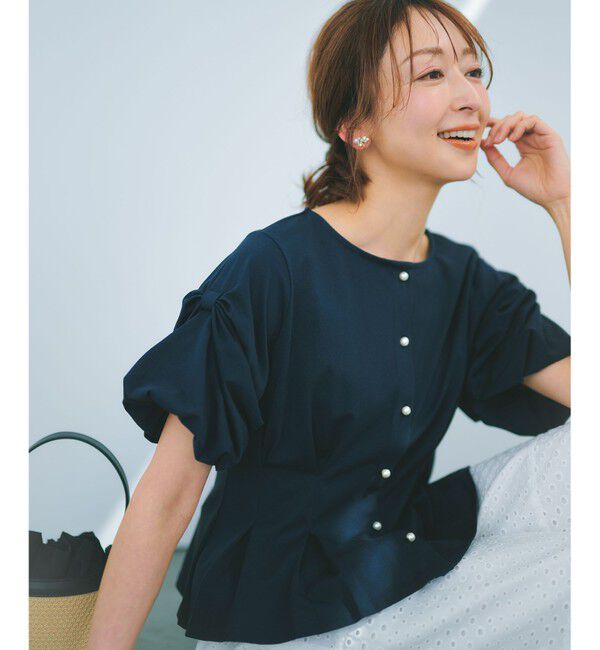 組曲「【美人LABコラボ】ビューティーファンクションジャージー パールコルセットトップス」|Tシャツ・カットソー|
