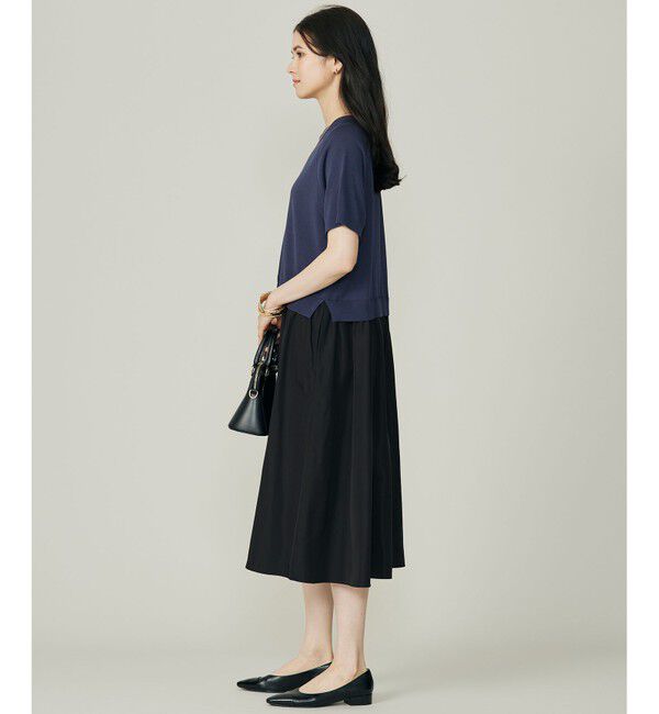 自由区「【洗える】タフタコンビ半袖 ワンピース」|ワンピース|