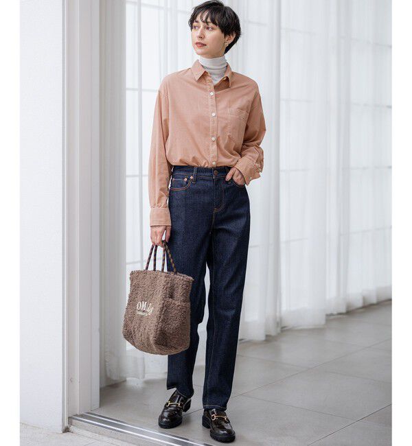 23区「【CLASSY.掲載/洗える】スムージーコットン タートルネック ニット」|ニット・セーター|
