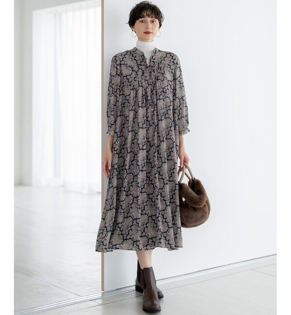 23区「【CLASSY.掲載/洗える】スムージーコットン タートルネック ニット」|ニット・セーター|