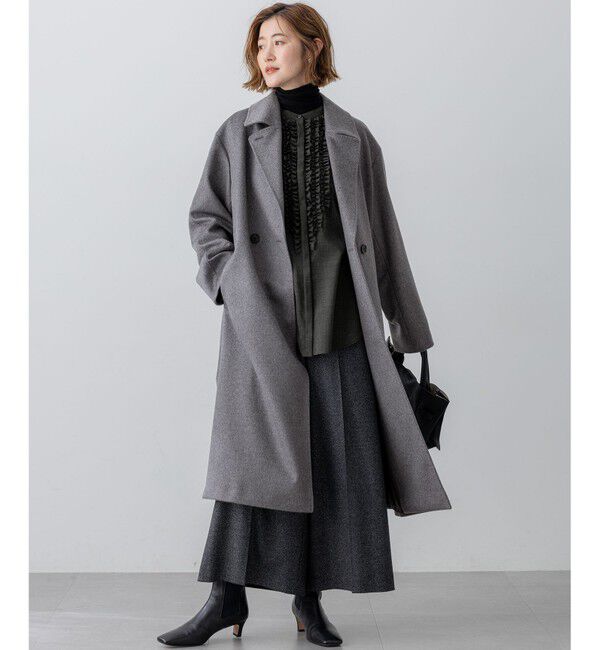 23区「【CLASSY.掲載/洗える】スムージーコットン タートルネック ニット」|ニット・セーター|