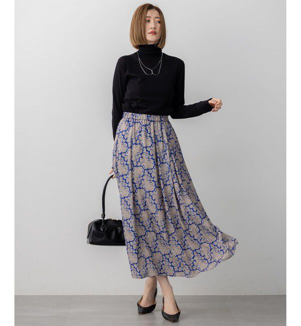 23区「【CLASSY.掲載/洗える】スムージーコットン タートルネック ニット」|ニット・セーター|