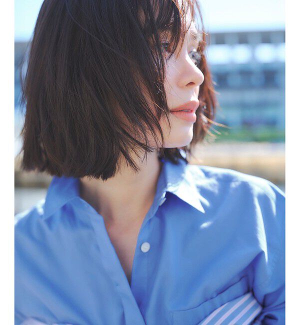 23区「【Oggi掲載・見上愛さん着用】CANCLINI シャーティング ルーズフィットシャツ」|シャツ・ブラウス|