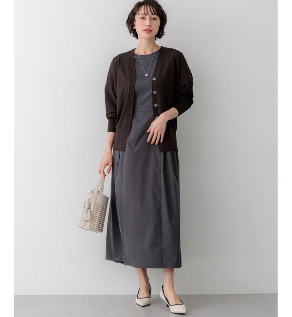 23区「【LEE掲載】レーヨンポリエステルストレッチ Vネック カーディガン」|カーディガン|