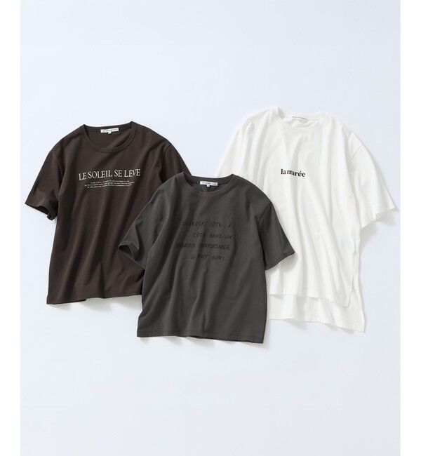 23区「LE SOLEIL SE LEVE ロゴ Tシャツ」|Tシャツ・カットソー|