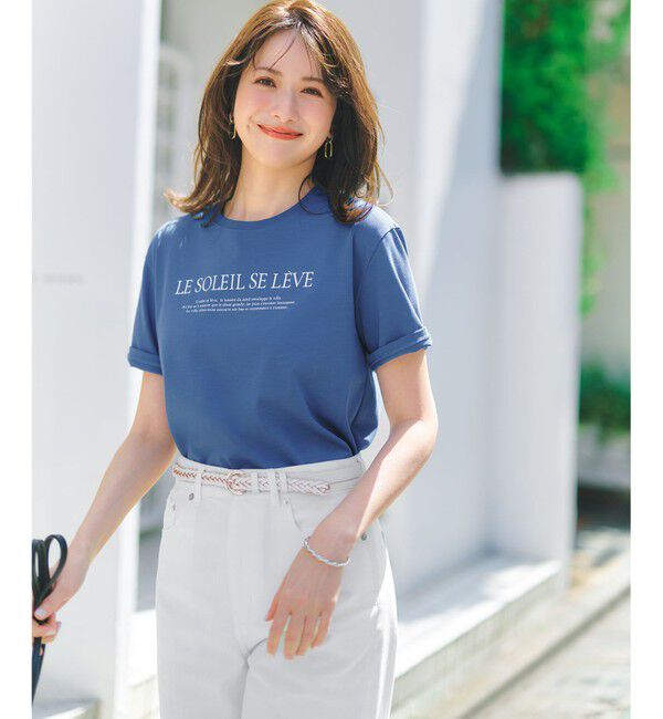 23区「LE SOLEIL SE LEVE ロゴ Tシャツ」|Tシャツ・カットソー|ブルー系