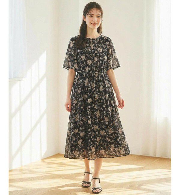 ANY SIS「【洗える】シアーパターン ワンピース」|ワンピース|