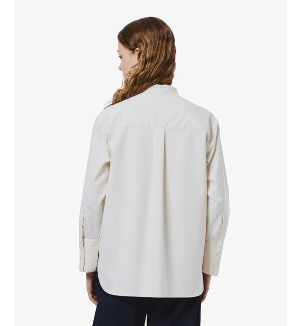 LACOSTE「ロングカフススタンドカラーシャツ」|シャツ・ブラウス|