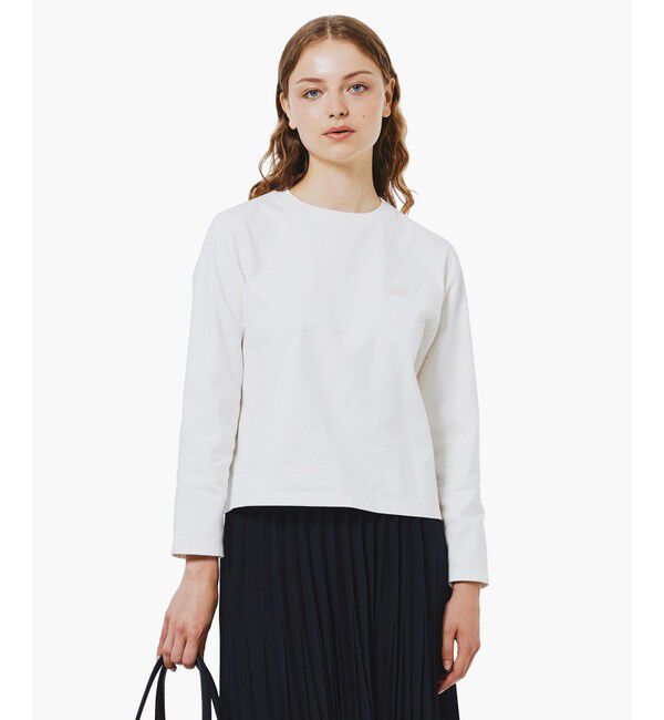LACOSTE「スムースロングスリーブTシャツ」|Tシャツ・カットソー|オフホワイト