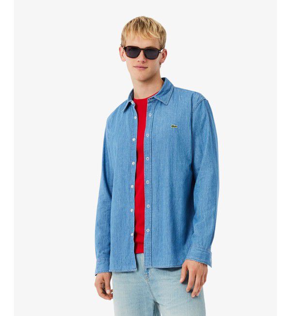 LACOSTE「ライトウェイトデニムシャツ」|シャツ・ブラウス|