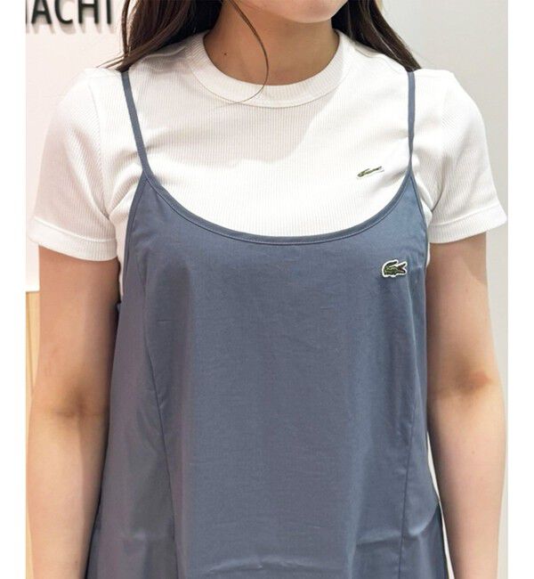 LACOSTE「ストレッチタイプライターキャミドレス / キャミワンピース」|ワンピース|