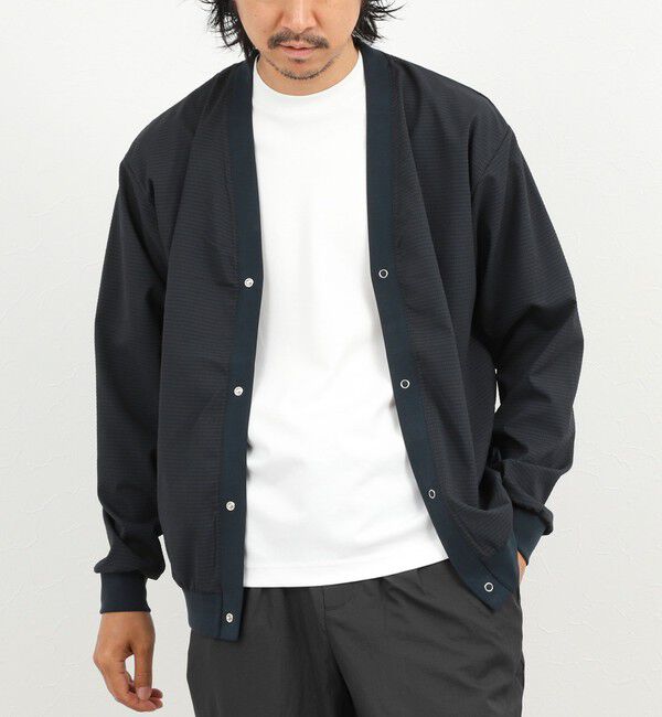 NOLLEY'S goodman「DotAir サッカーカーディガン 26SS」|カーディガン|ネイビー