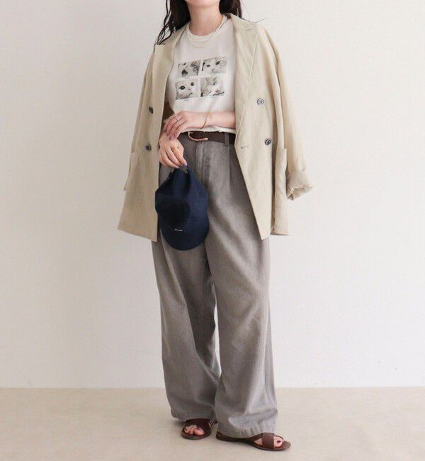 fredy emue「刺しゅう入りCAT PHOTO Tシャツ」|Tシャツ・カットソー|