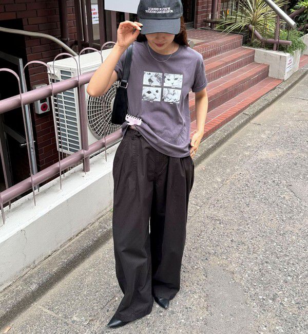 fredy emue「刺しゅう入りCAT PHOTO Tシャツ」|Tシャツ・カットソー|
