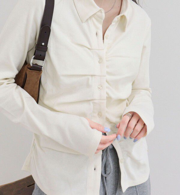 fredy emue「フロントタックシャツカーディガン」|Tシャツ・カットソー|