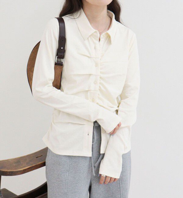 fredy emue「フロントタックシャツカーディガン」|Tシャツ・カットソー|