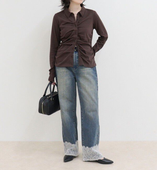 fredy emue「フロントタックシャツカーディガン」|Tシャツ・カットソー|