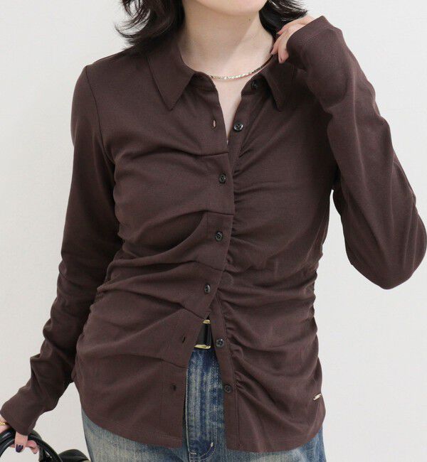 fredy emue「フロントタックシャツカーディガン」|Tシャツ・カットソー|