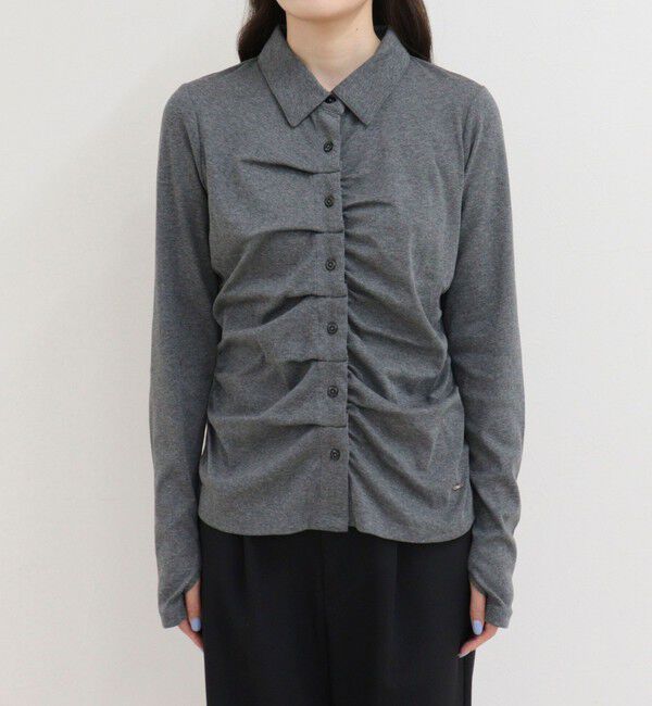 fredy emue「フロントタックシャツカーディガン」|Tシャツ・カットソー|