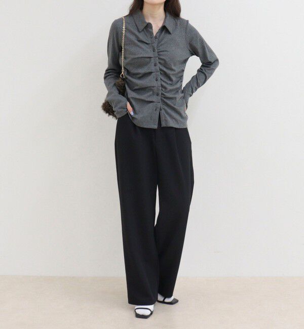 fredy emue「フロントタックシャツカーディガン」|Tシャツ・カットソー|
