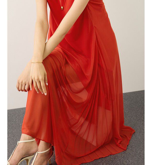 ROPE「エスパンディサイドプリーツワンピース/イージーケア」|ワンピース|