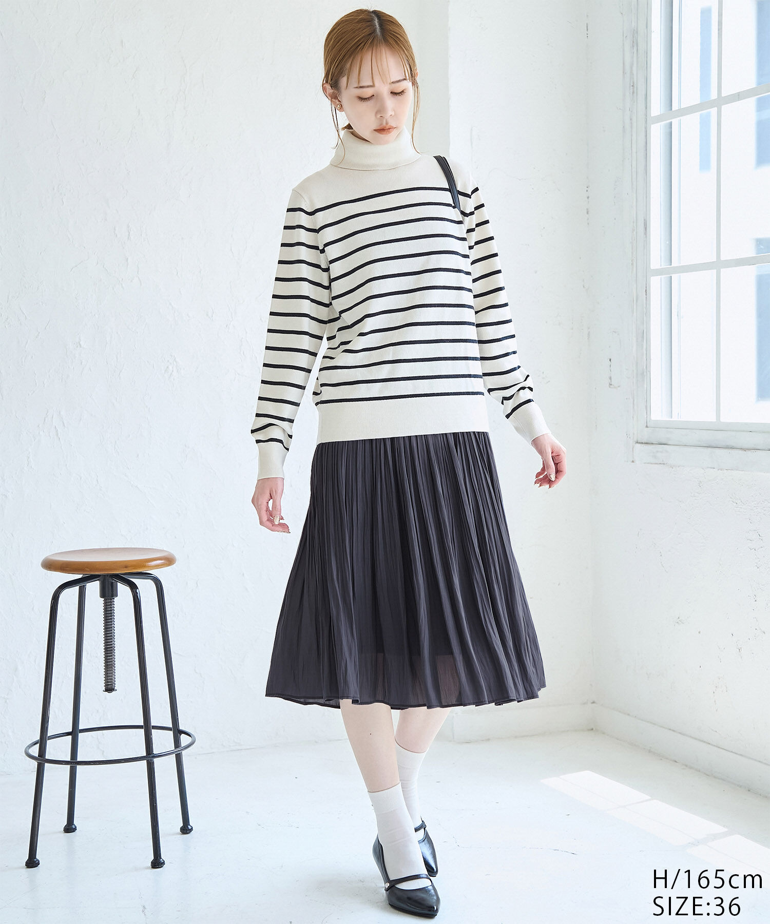Rope&rsquo;Picnic「着丈が選べるエアリープリーツスカート」|スカート|