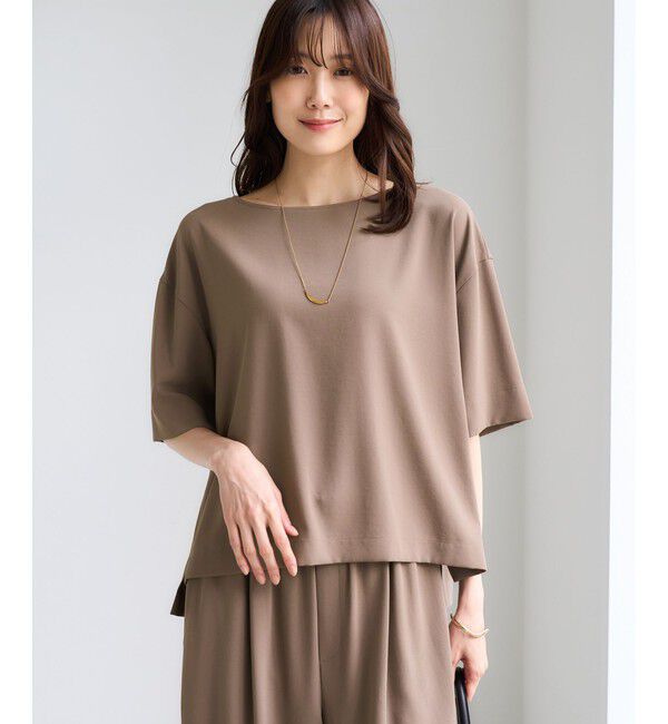 Rope&rsquo;Picnic「【一部店舗限定】ジョーゼットTeeブラウス/UVケア・接触冷感・防シワ」|シャツ・ブラウス|