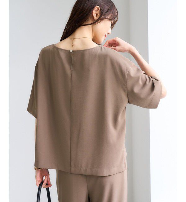 Rope&rsquo;Picnic「【一部店舗限定】ジョーゼットTeeブラウス/UVケア・接触冷感・防シワ」|シャツ・ブラウス|