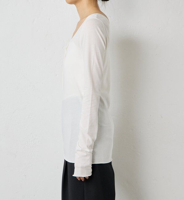  「【La nature linge】キュプラハイツイストヘンリーロンTee」|Tシャツ・カットソー|