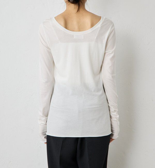  「【La nature linge】キュプラハイツイストヘンリーロンTee」|Tシャツ・カットソー|