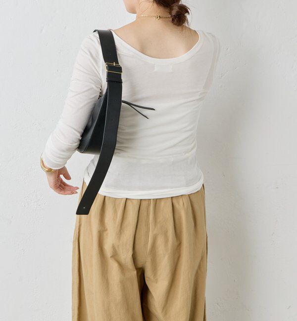  「【La nature linge】キュプラハイツイストヘンリーロンTee」|Tシャツ・カットソー|