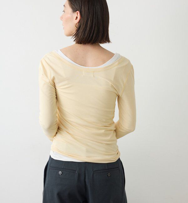  「【La nature linge】キュプラハイツイストヘンリーロンTee」|Tシャツ・カットソー|