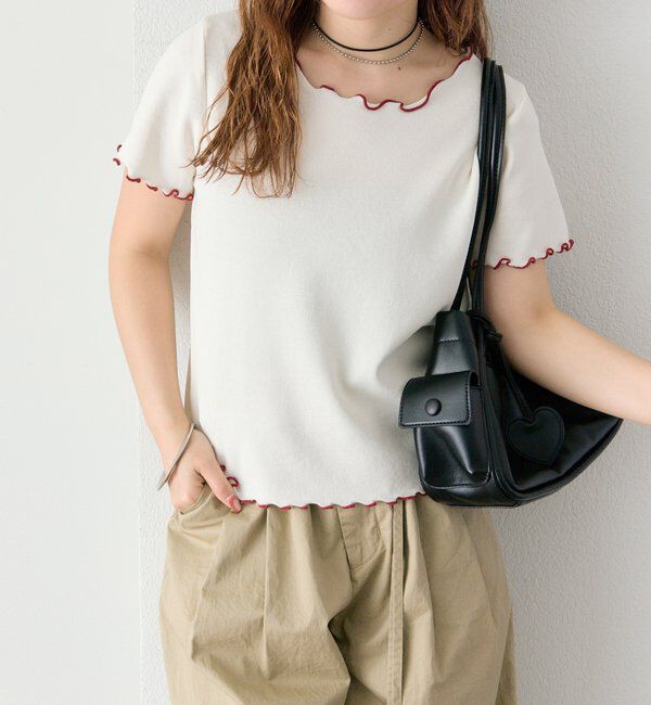  「配色メロウニットT」|Tシャツ・カットソー|