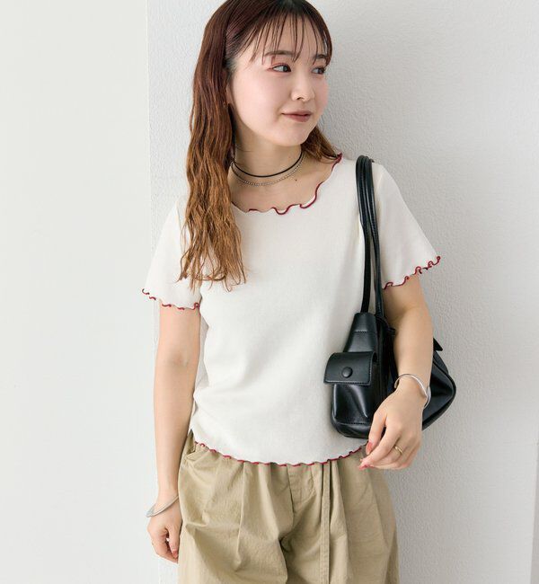  「配色メロウニットT」|Tシャツ・カットソー|