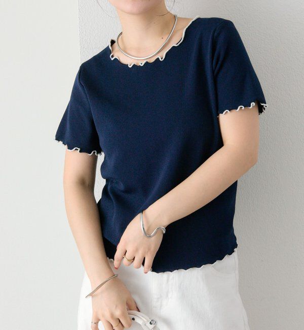  「配色メロウニットT」|Tシャツ・カットソー|
