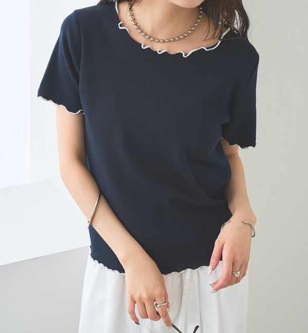  「配色メロウニットT」|Tシャツ・カットソー|